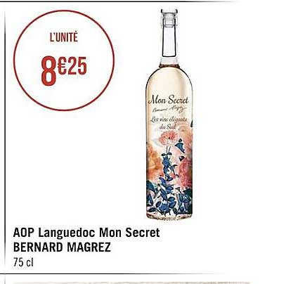 aop Languedoc mon secret Bernard magrez
