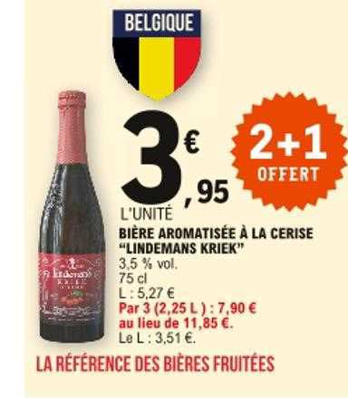 bière aromatisée à la cerise "lindemans kriek"