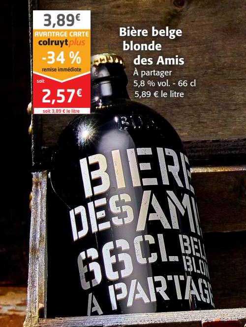 bière belge blonde des amis