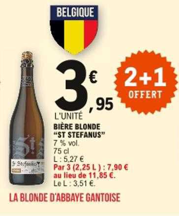 bière blonde "st stefanus"