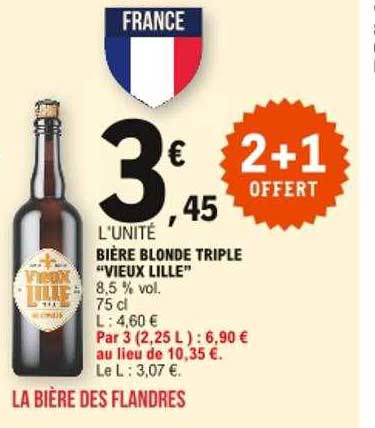 bière blonde triple "vieux lille"