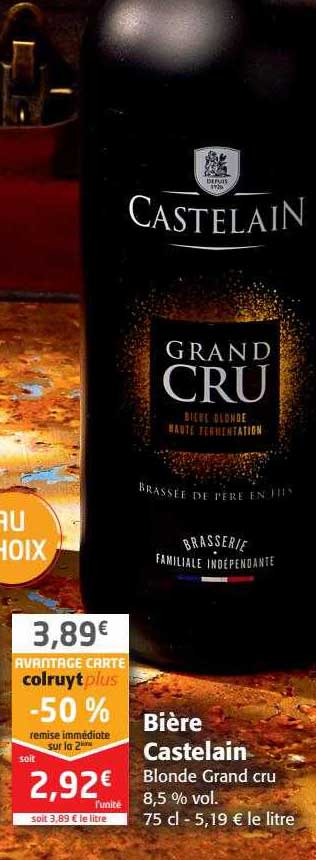 bière castelain blonde gran cru