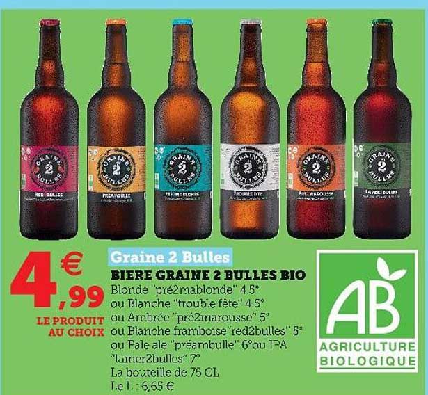 bière graine 2 bulles bio graine 2 bulles