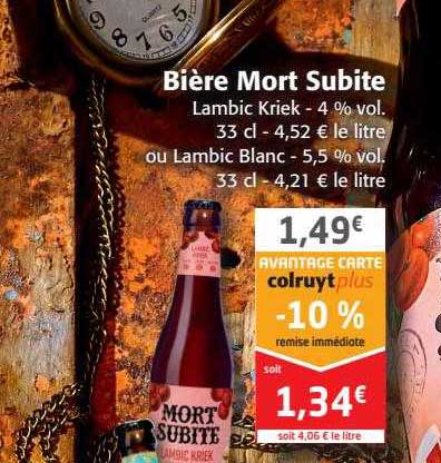 bière mort subite