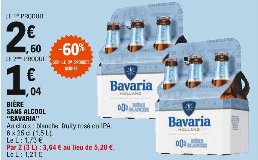 bière sans alcool "bavaria"
