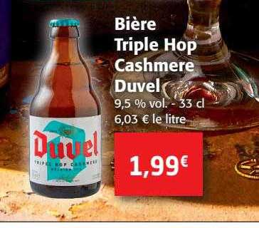 bière triple hop cashmere duvel