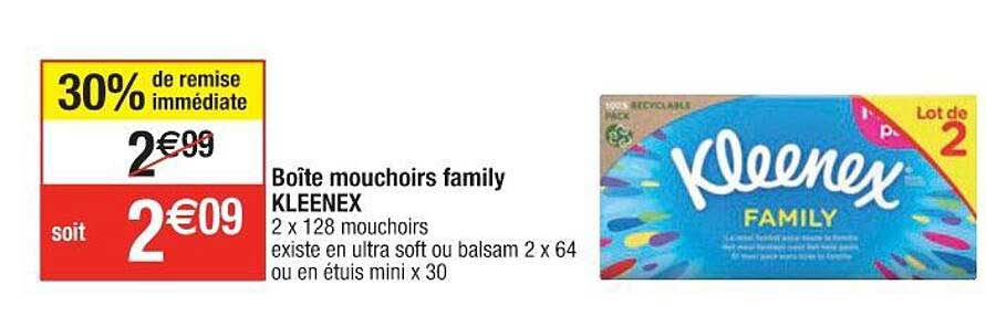 Boîte Mouchoirs Family Kleenex