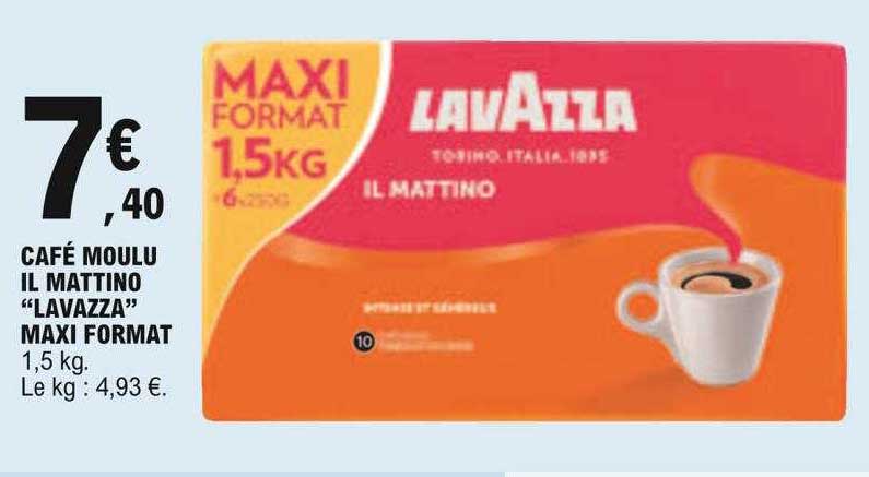 café moulu il mattino "lavazza" maxi format