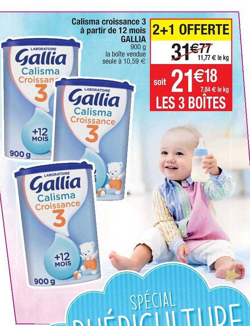calisma croissance 3 à partir de 12 mois gallia