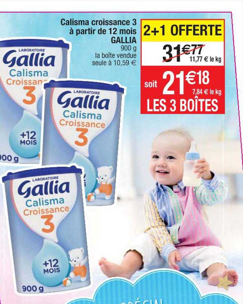 calisma croissance 3 à partir de 12 mois gallia