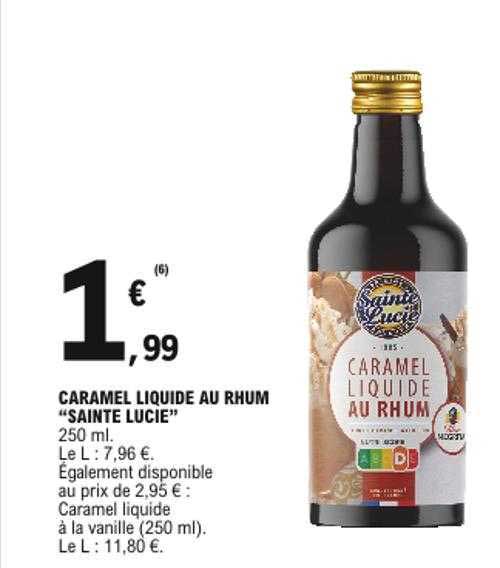 caramel liquide au rhum "sainte lucie"