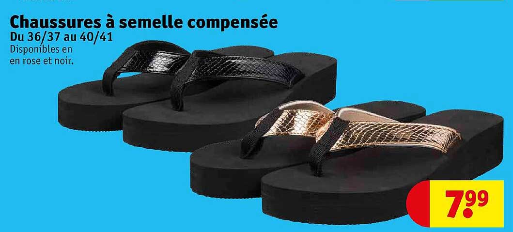 chaussures à semelle compensée