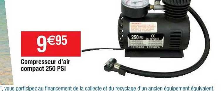 compresseur d'air compact 250 psi