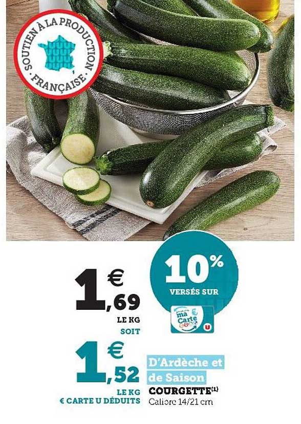 courgette d'ardèche et de saison