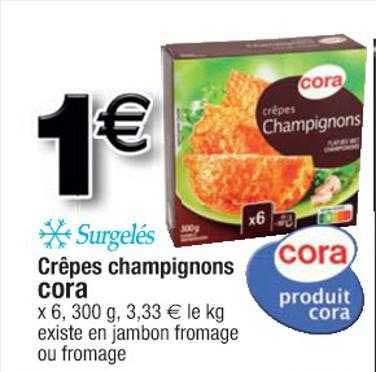 Crêpes Champignons Cora