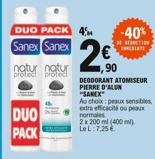 Déodorant Atomiseur Pierre D'alun "sanex"