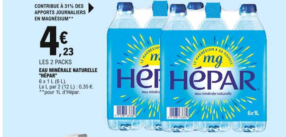 Eau Minérale Naturelle "hépar"