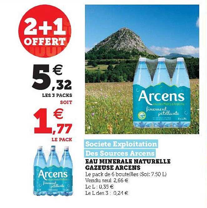 Eau Minérale Naturelle Gazeuse Arcens Société Exploitation Des Sources Arcens