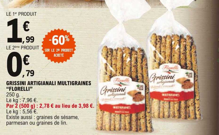 grissini artigianali multigraines "florelli"