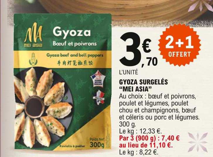 gyoza surgelés "mei asia"