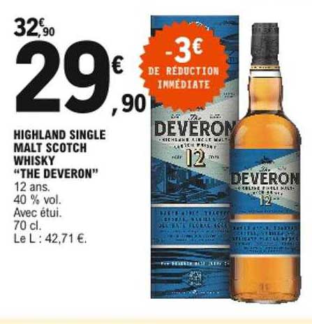 highland single malt scotch whisky "the deveron"