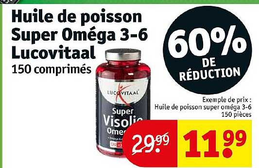 Huile De Poisson Super Oméga 3-6 Lucovitaal
