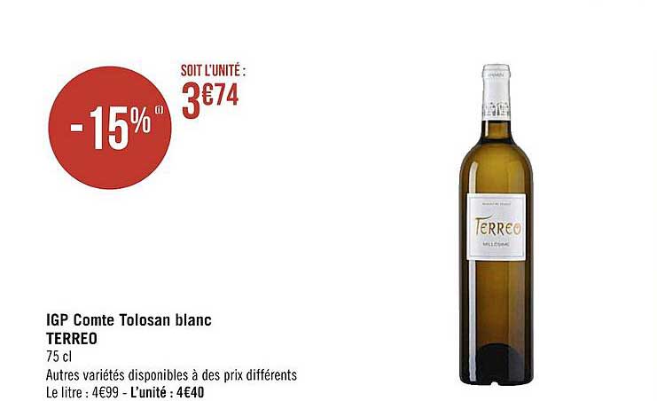 igp comte tolosan blanc terreo