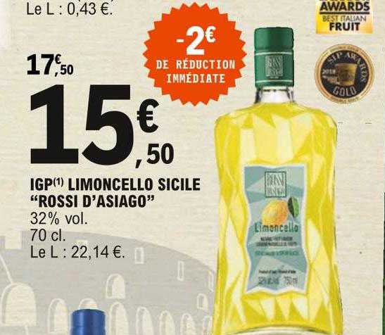 igp limoncello sicile "rossi d'asiago"