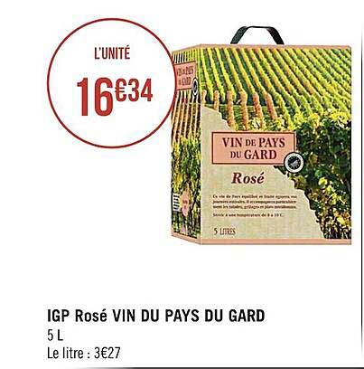 Igp Rosé Vin Du Pays Du Gard