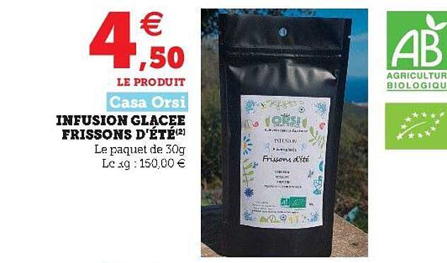 infusion glacée frissons d'été casa orsi