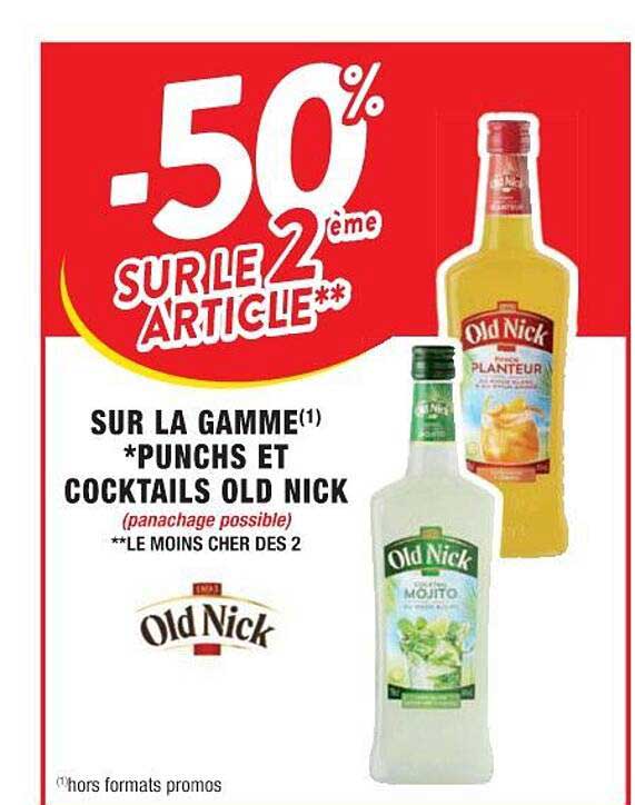 la gamme punchs et cocktails old nick
