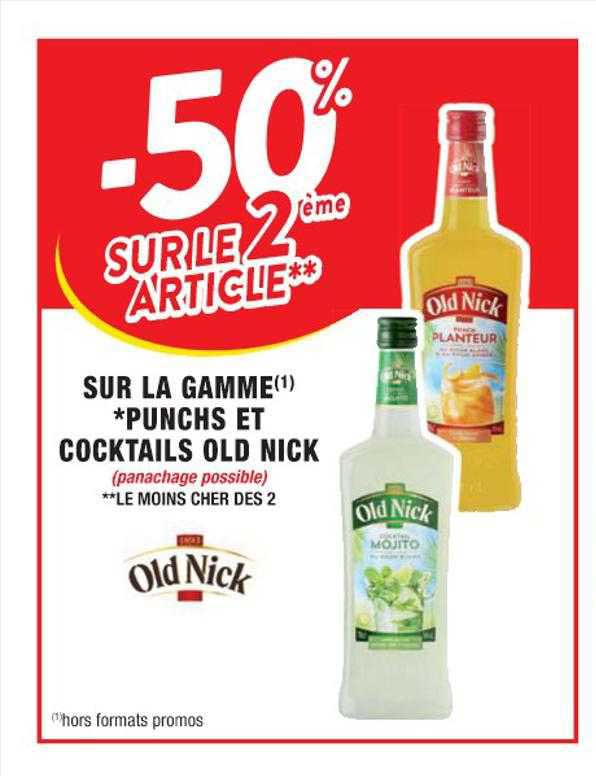 la gamme punchs et cocktails old nick