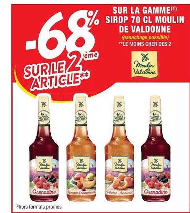 la gamme sirop 70cl moulin de valdonne