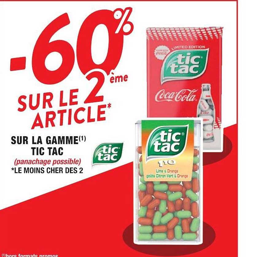 la gamme tic tac