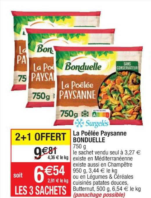 La Poêlée Paysanne Bonduelle