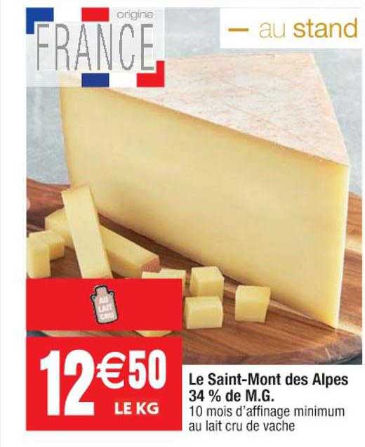 le saint-mont des alpes 34% de m.g.