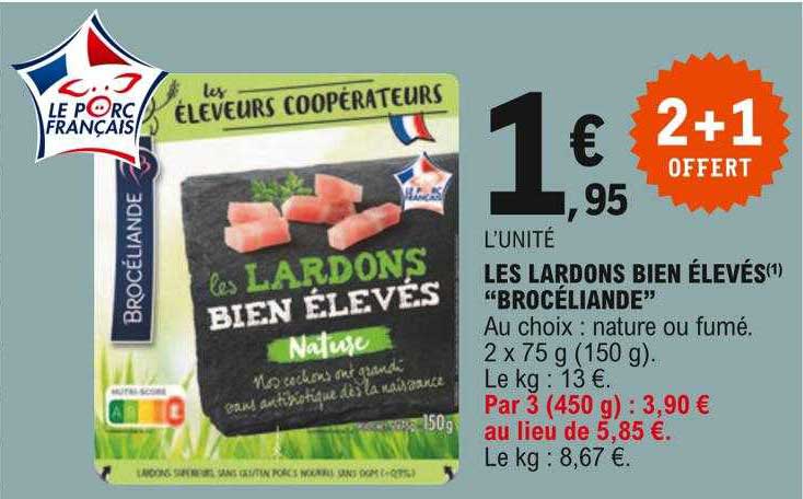 les lardons bien élevés "brocéliande"