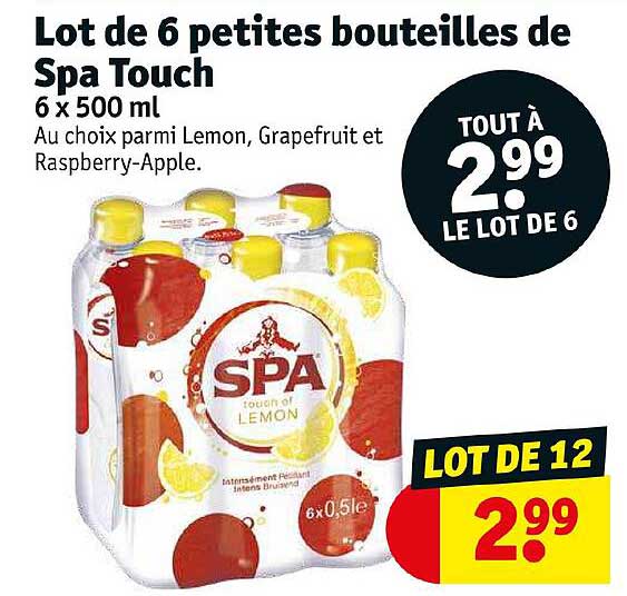 Lot De 6 Petites Bouteilles De Spa Touch