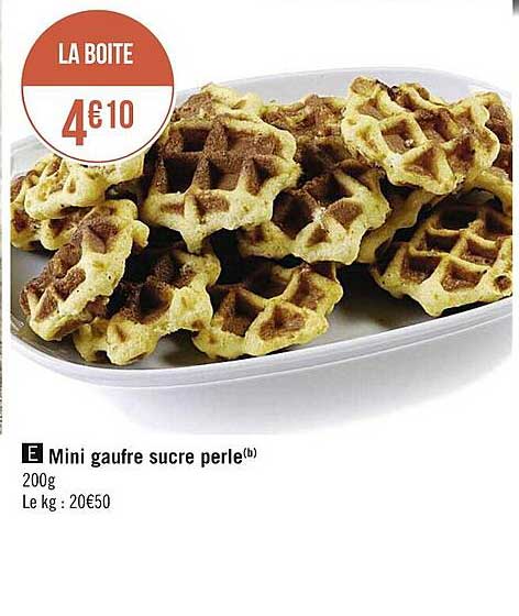 Mini Gaufre Sucre Perle