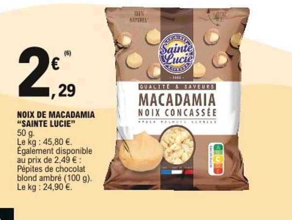 noix de macadamia "sainte lucie"