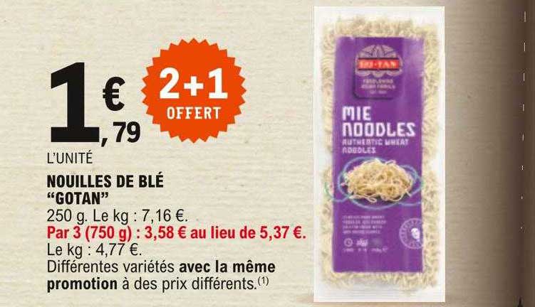nouilles de blé "gotan"