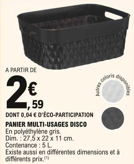 panier multi-usages disco