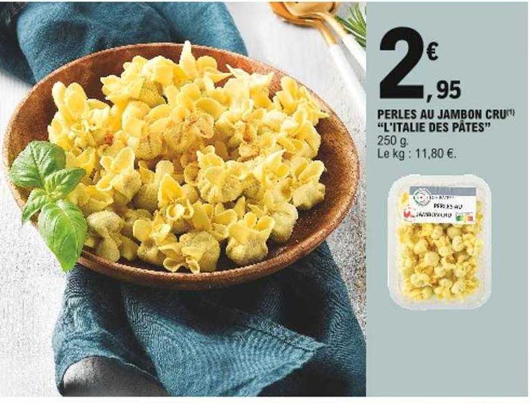 perles au jambon cru "l'italie des pâtes"