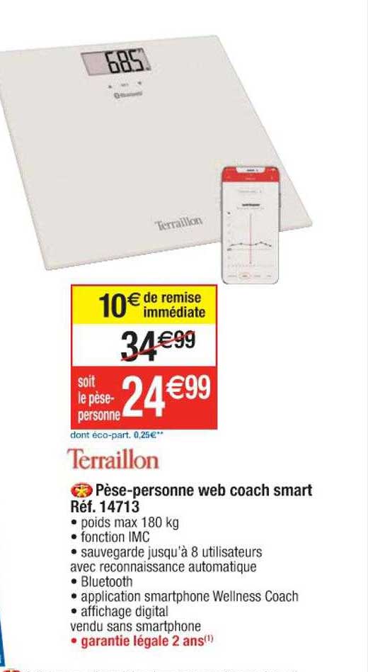 pèse-personne web coach smart terraillon