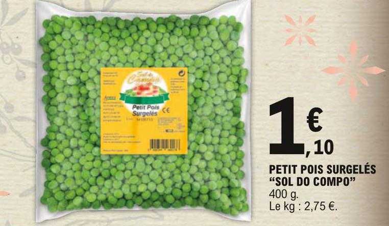 petit pois surgelés "sol do compo"