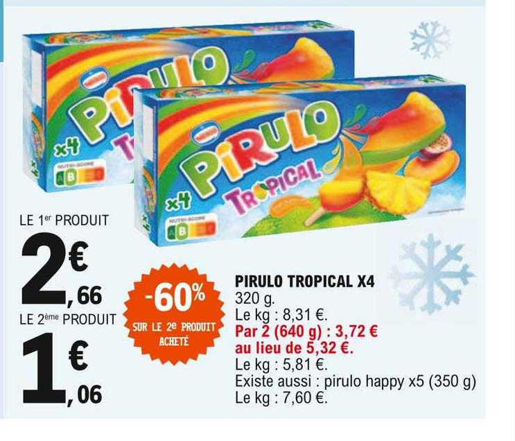 Pirulo Tropical X4