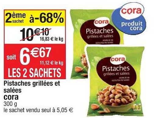 Pistaches Grillées Et Salées Cora