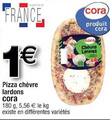 Pizza Chèvre Lardons Cora