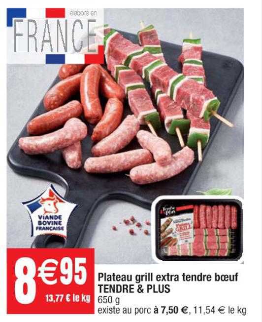 Plateau Grill Extra Tendre Boeuf Tendre & Plus