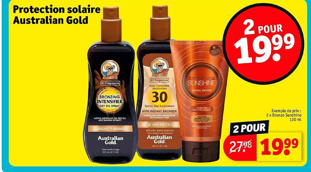 Protection Solaire Australian Gold